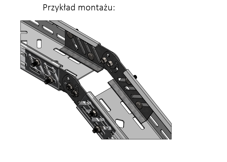 Łącznik przegubowy koryta kablowego LPKO1 - Zdjęcie 2
