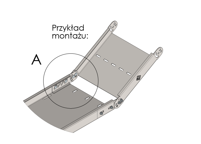 Łącznik przegubowy do łuku zew/wew system ciężki LPLZWSC - Zdjęcie 2