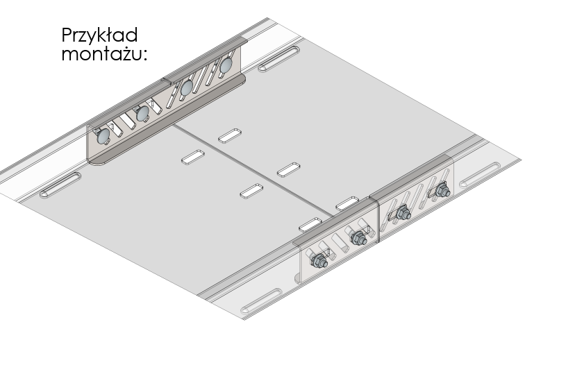 Łącznik koryta kablowego system ciężki LKOSC - Zdjęcie 3