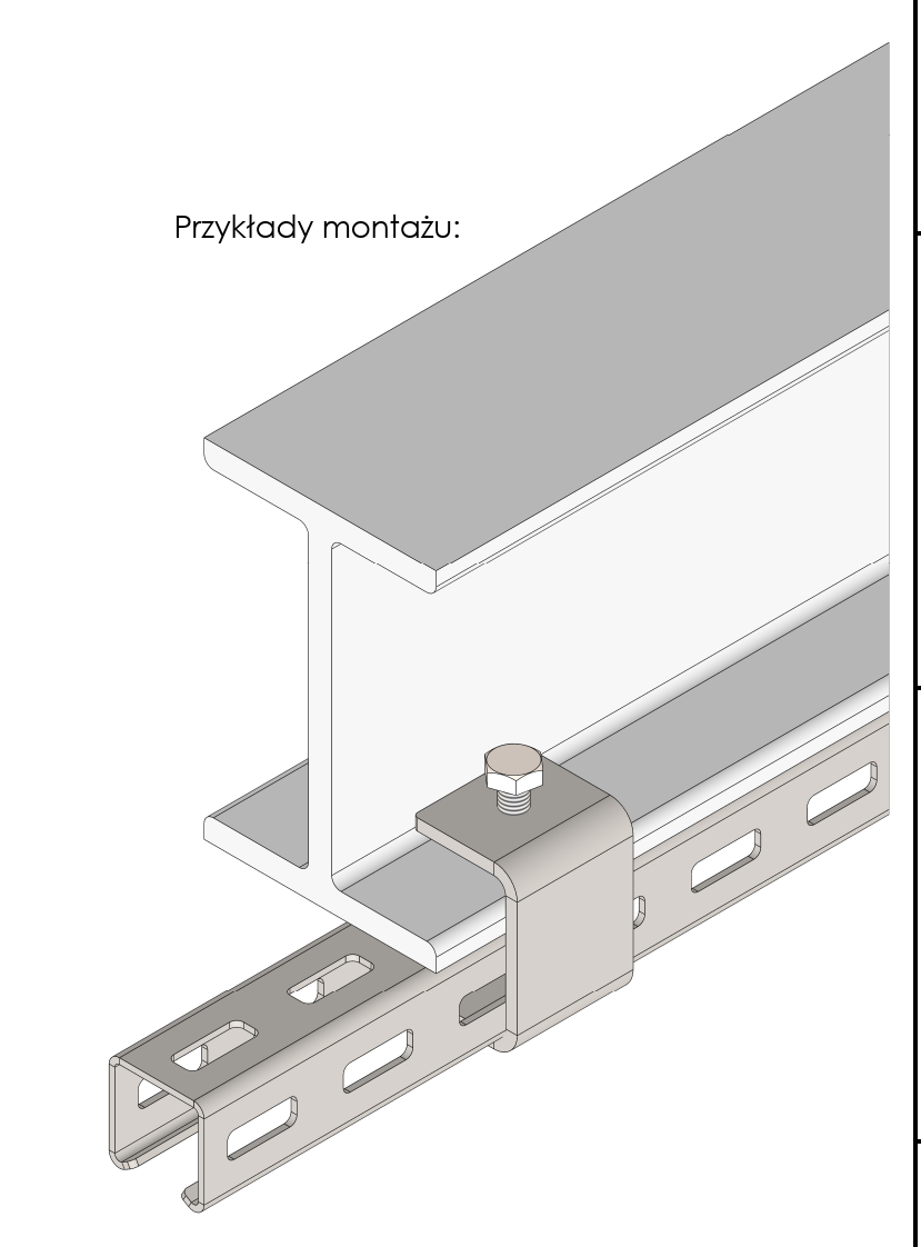 Zacisk boczny łączeniowy dwuteownika ZBLDT - Zdjęcie 2